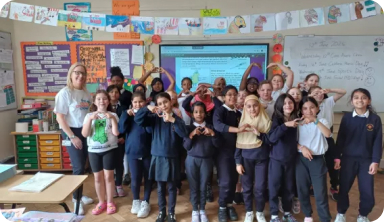 Pupils at Presentation Primary School, Limerick complete the Care Aware Crew programme